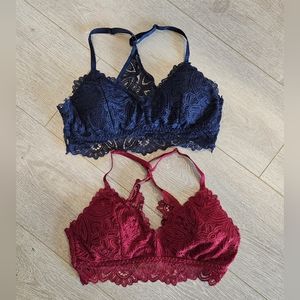 NAUTICA - 2 Padded Lace Bralettes